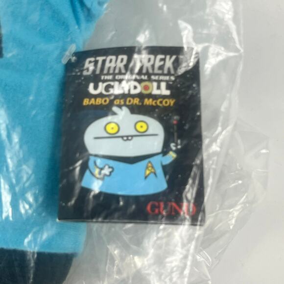 Gund Plush Uglydolls Star Trek Babo Dr McCoy Large 14" Stuffed Animal 2015 Tags - Picture 3 of 6